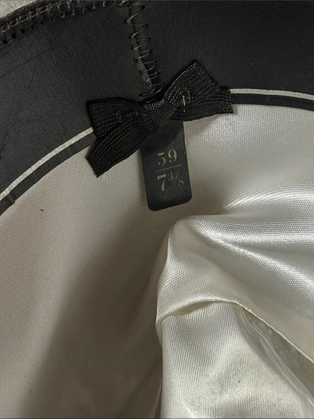 Vintage Dobbs Fifth Avenue Pearl Fleetwood hat size 7 3/8
